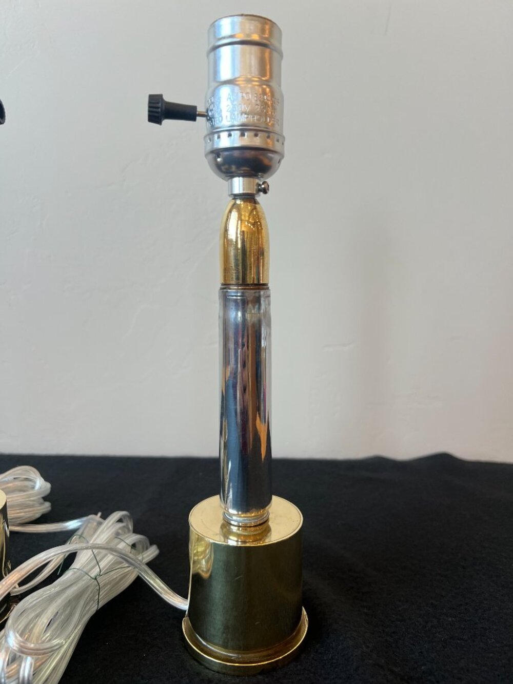 Bullet Lamp Brass Chrome Table Lamp Unique Rustic Decor